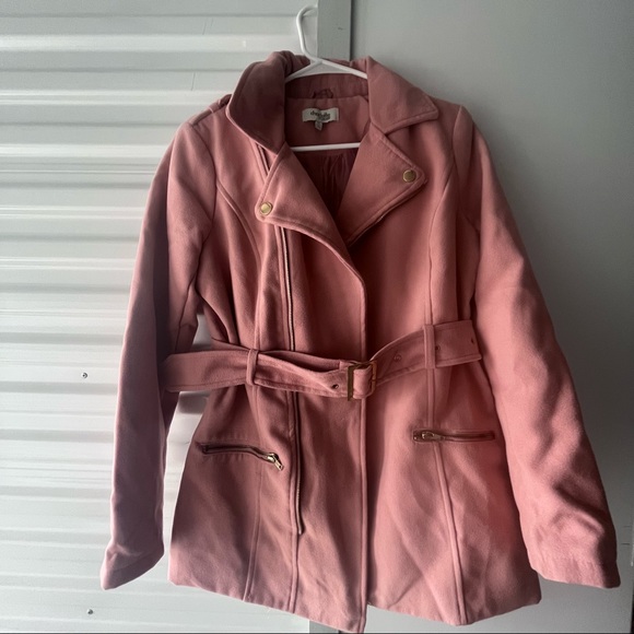 Charlotte Russe pink coat size M, slightly used - Picture 2 of 3